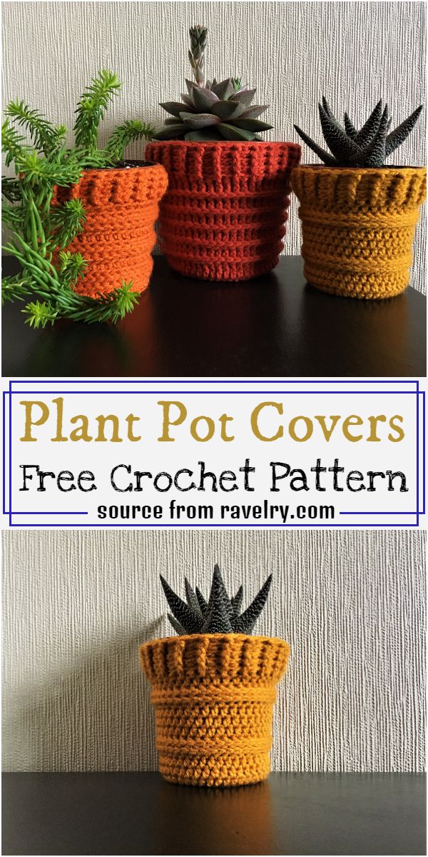Plant Pot Covers Crochet Pattern