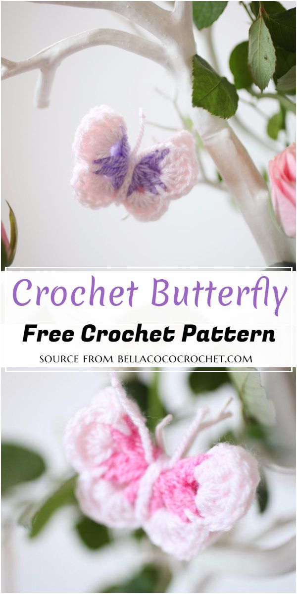 Crochet Butterfly Free Pattern