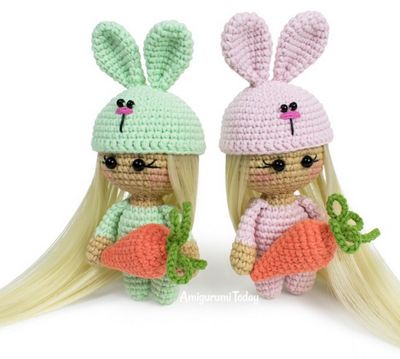 Crochet Doll Bunny Free Pattern