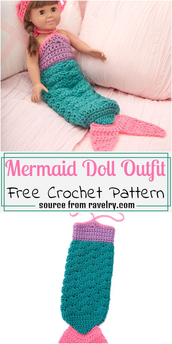 Crochet Mermaid Outfit Pattern 