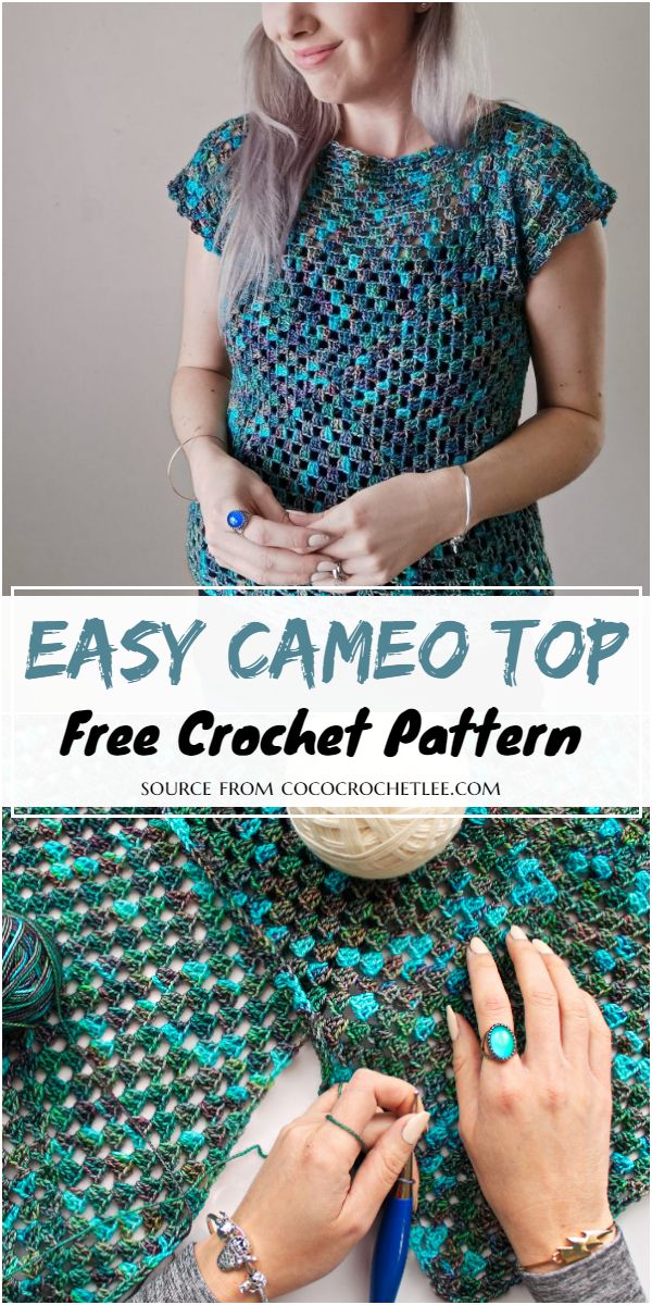 Easy Cameo Top Crochet Pattern