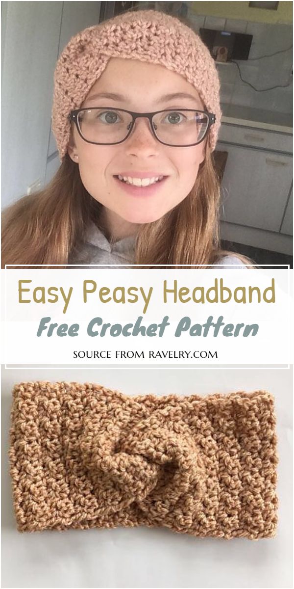 Easy Peasy Crochet Headband Pattern