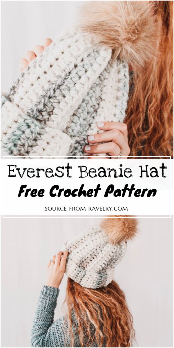 Everest Beanie Crochet Hat Pattern