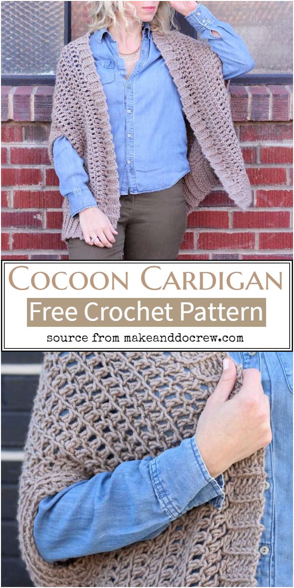 Free Cocoon Crochet Cardigan Pattern