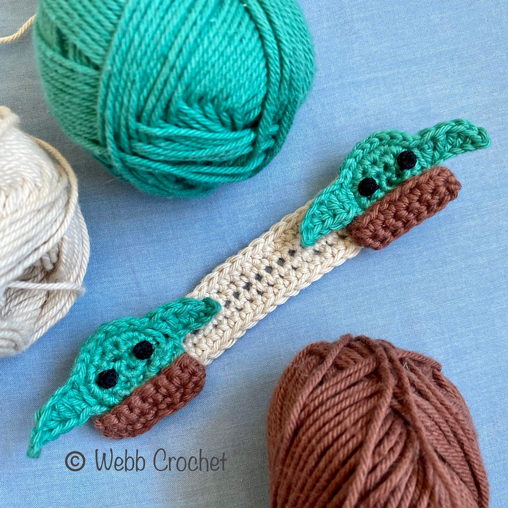 Free Crochet Baby Yoda Ear Saver Pattern