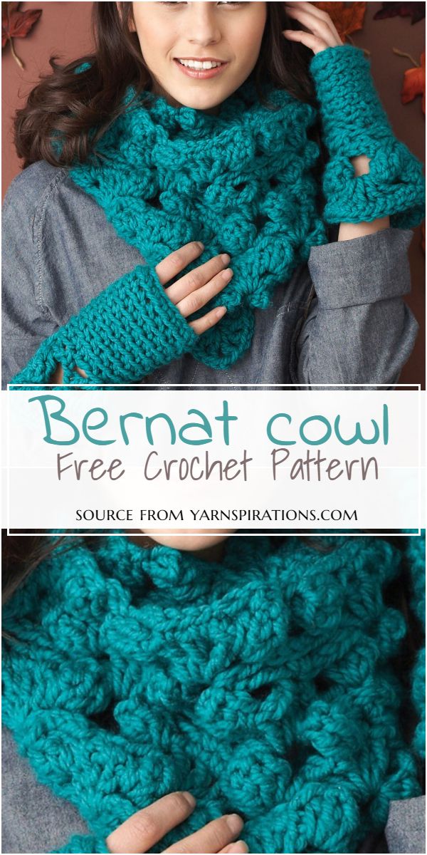 Free Crochet Cowl Bernat Pattern