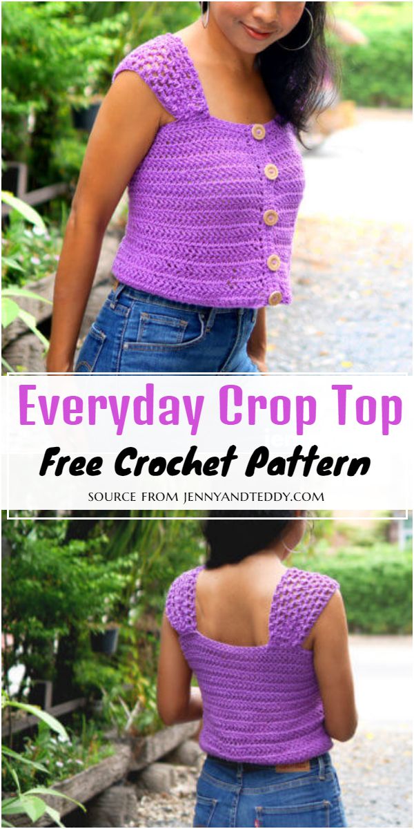 Free Crochet Everyday Crop Top Pattern