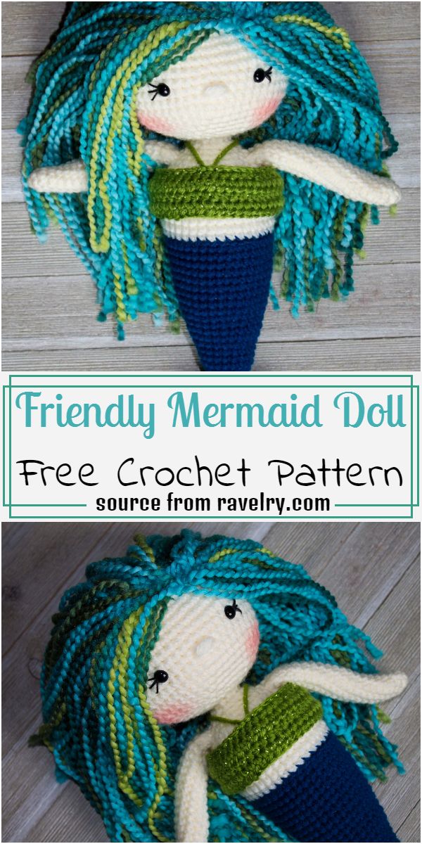 Free Friendly Mermaid Pattern