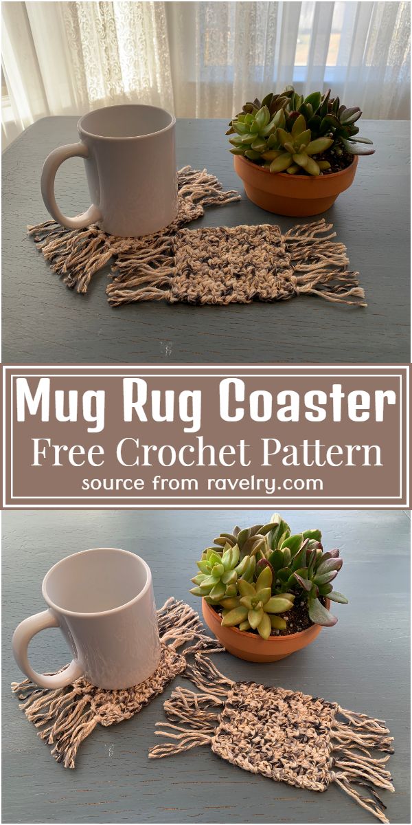 Free Crochet Mug Rug Coaster