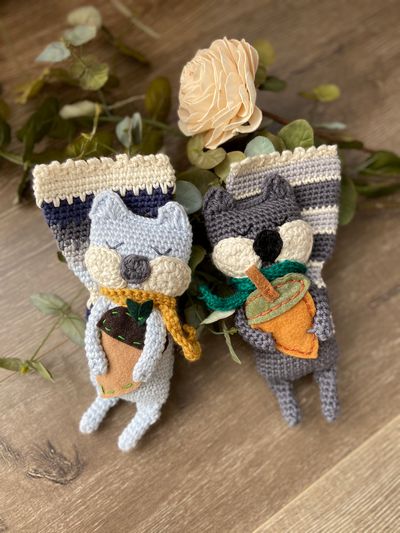 Free Crochet Rag Doll Squirrel Pattern