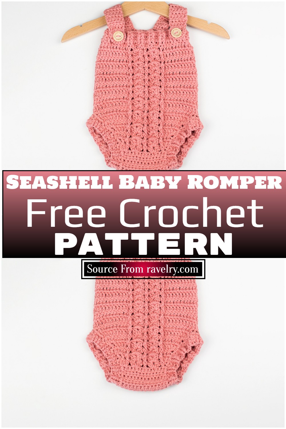 Free Crochet Seashell Baby Romper ​pattern