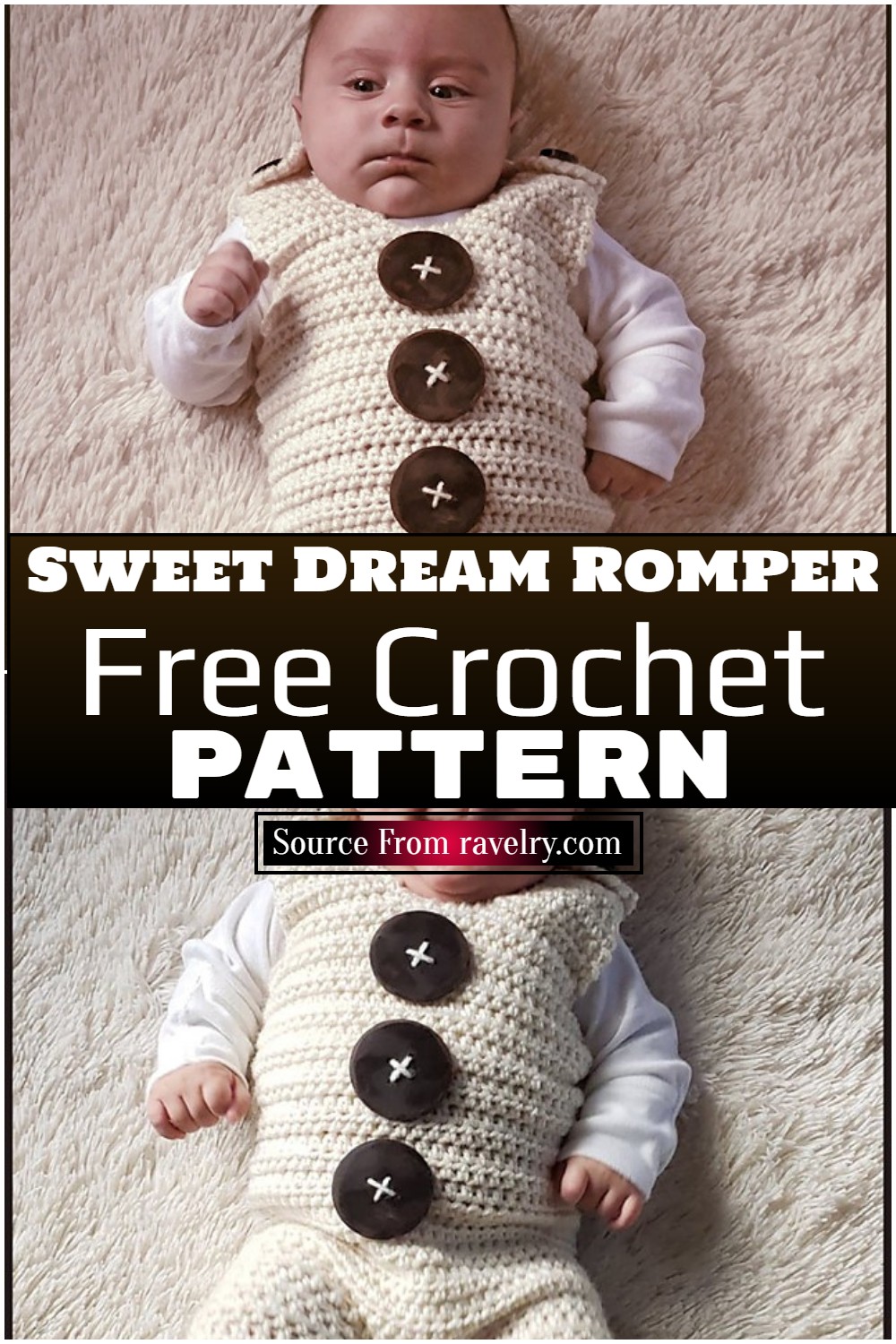 Free Crochet Sweet Dream Romper ​pattern