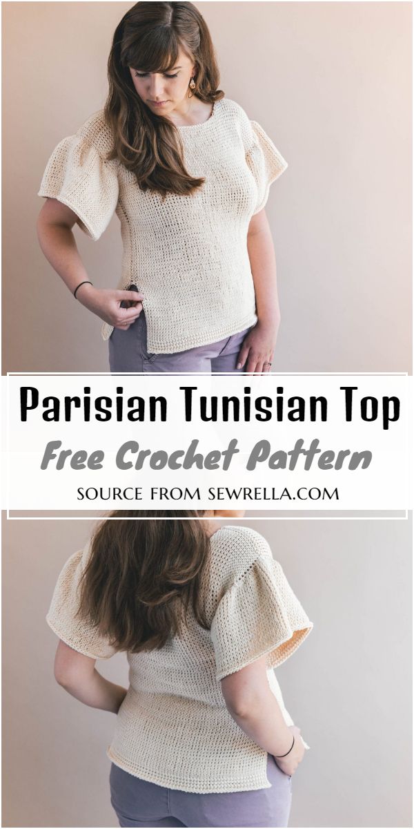 Parisian Tunisian Top Crochet Pattern