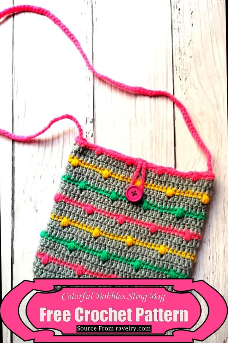 15 Free Crochet Bobble Bag Patterns