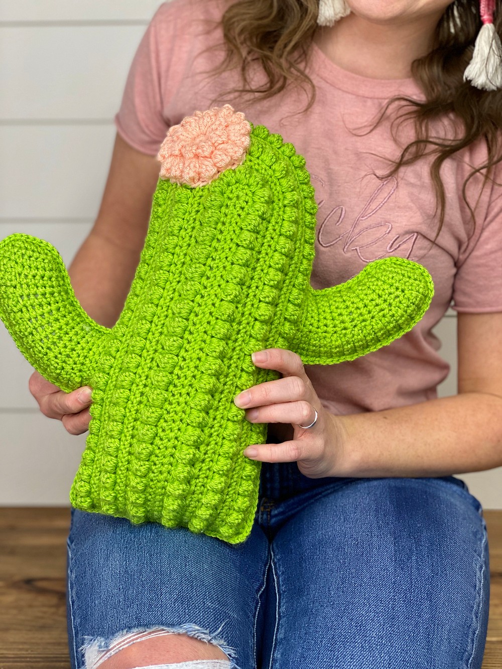 Free Crochet Crafty Cactus Pillow Pattern