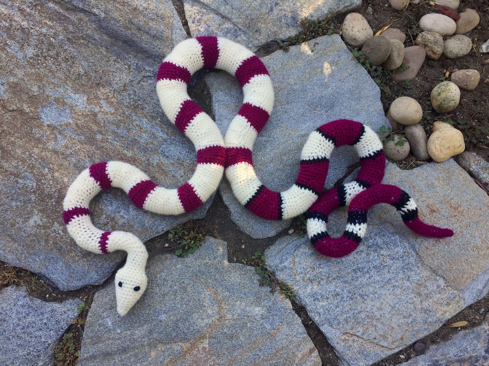 Free Crochet Red Tailed Boa Constrictor ​pattern