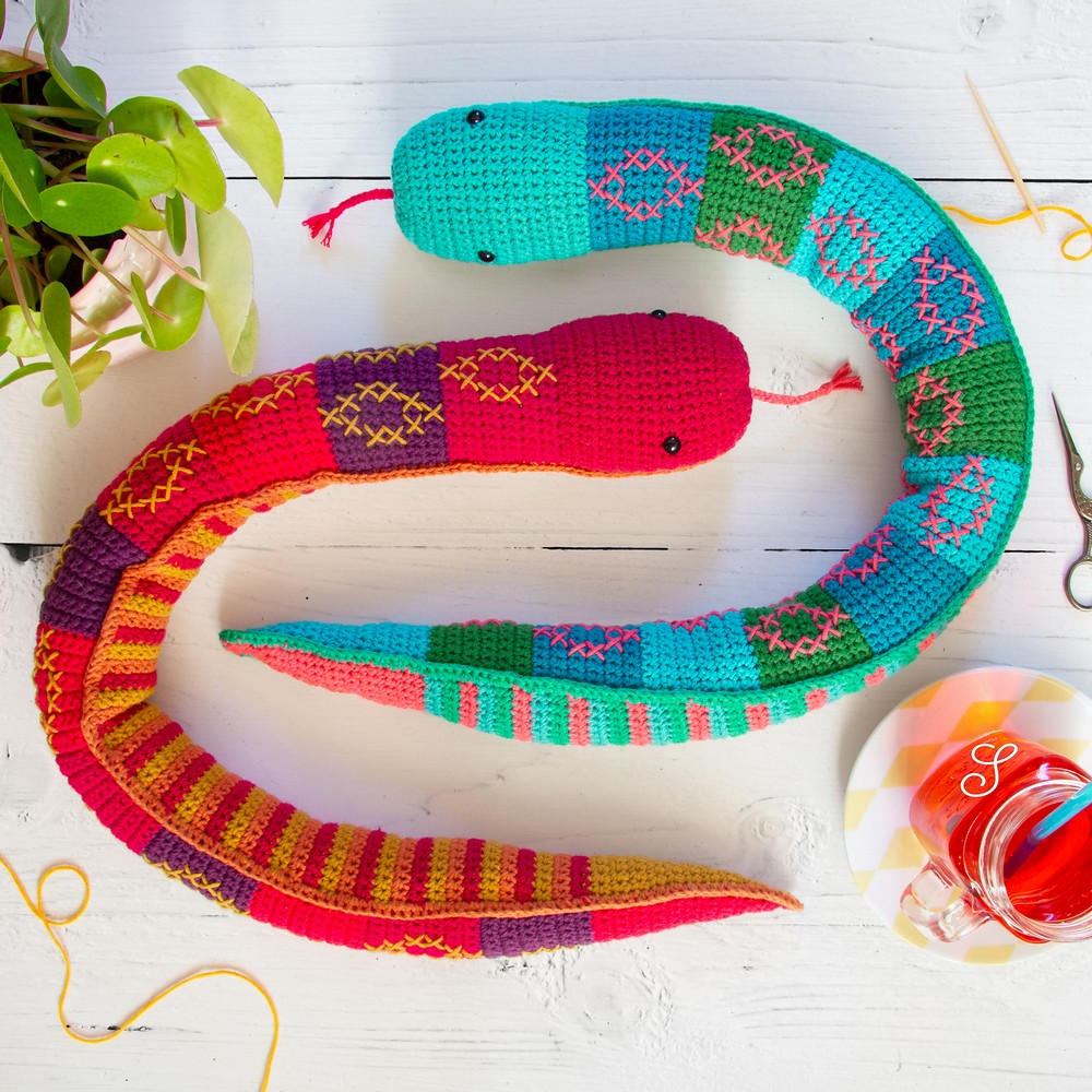 Free Crochet Sibling Snakes ​pattern