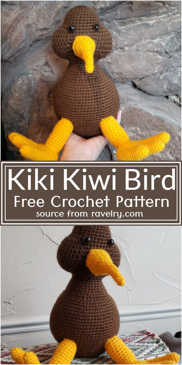 Kiki Kiwi Bird Crochet Pattern