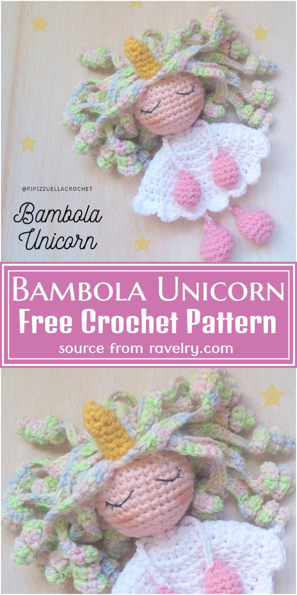 Bambola Crochet Unicorn Pattern