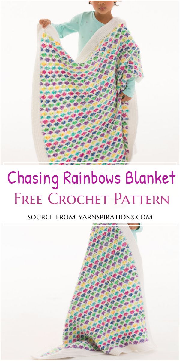 Chasing Crochet Rainbows Blanket Free Pattern