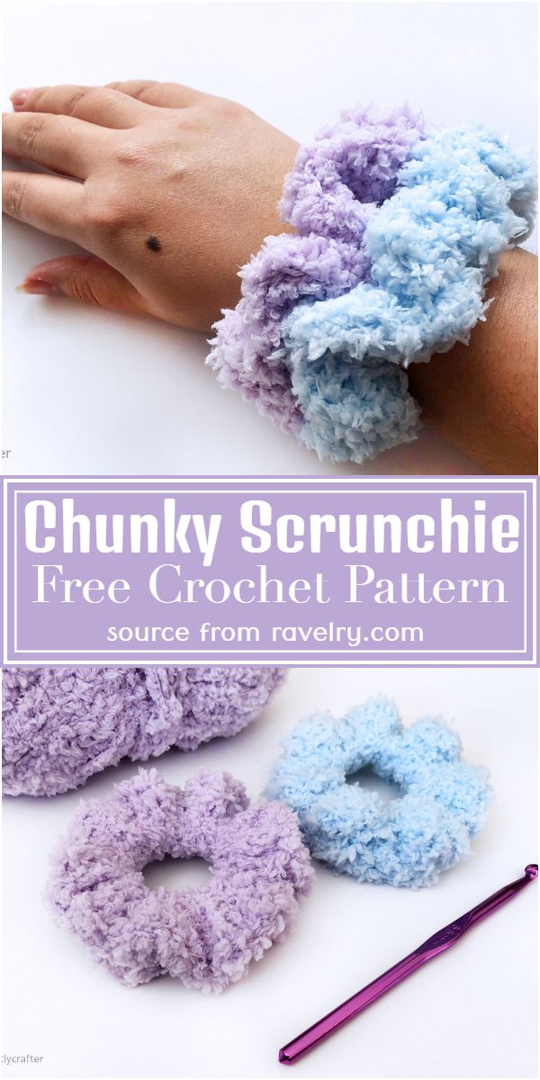 Chunky Scrunchie Crochet Pattern