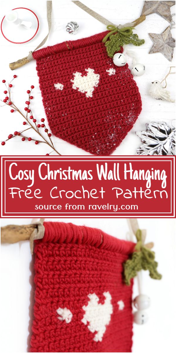 Cosy Christmas Wall Hanging Crochet Pattern
