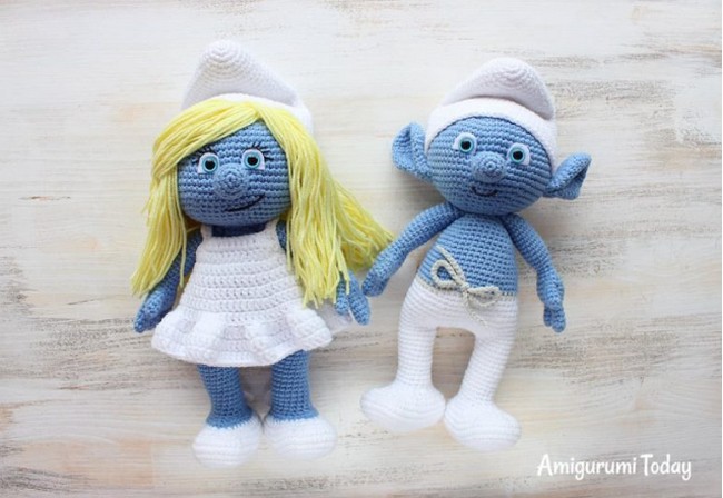 Crochet Smurfette Amigurumi Pattern