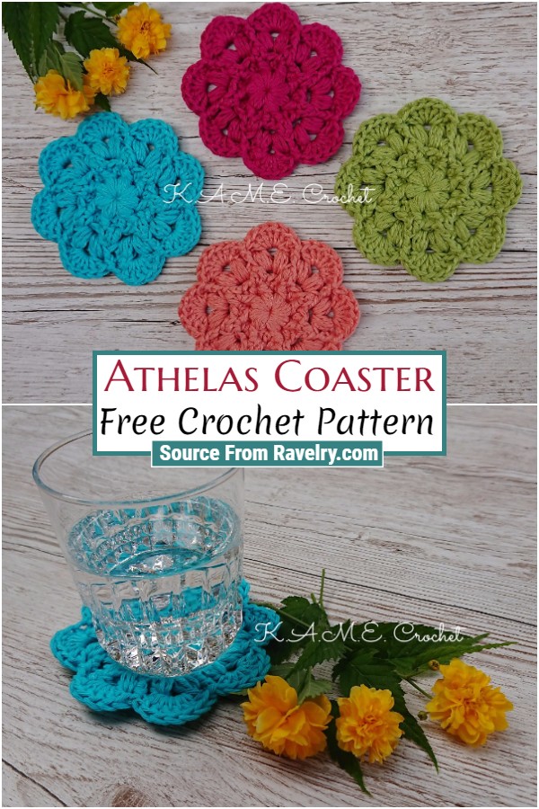 Free Crochet Athelas Coaster