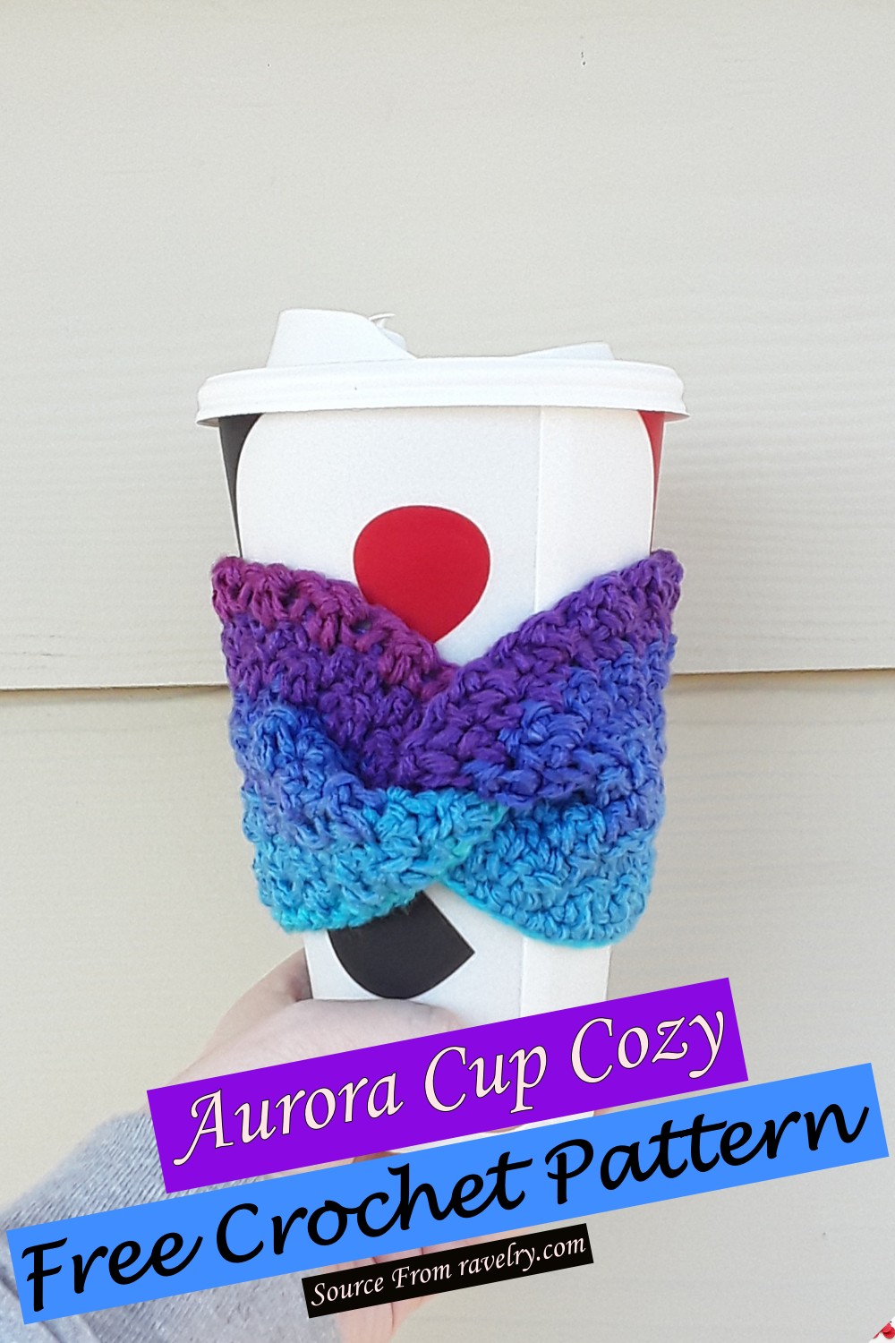 Free Crochet Aurora Cup Cozy Pattern