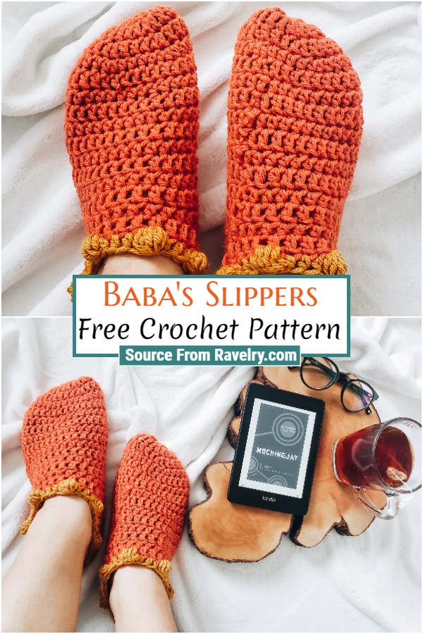 Free Crochet Baba's Slippers