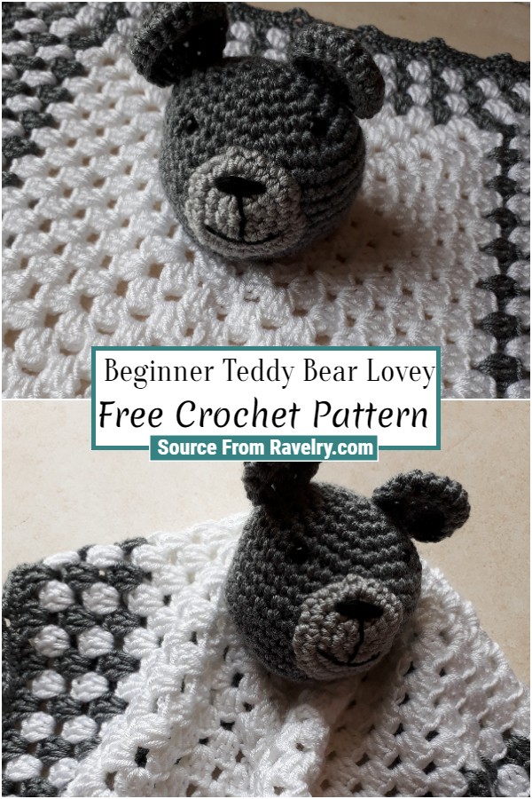 Free Crochet Beginner Teddy Bear Lovey