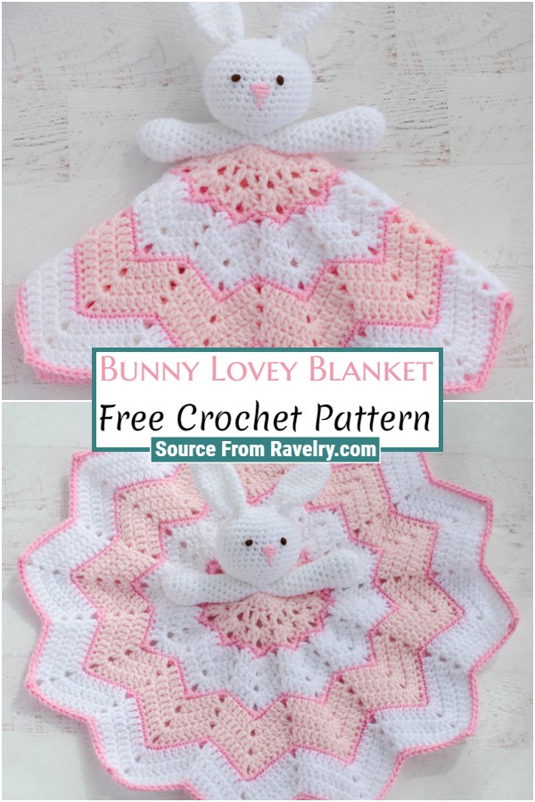 Free Crochet Bunny Lovey Blanket