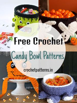 Fun and Beautiful Free Crochet Candy Bowl Patterns