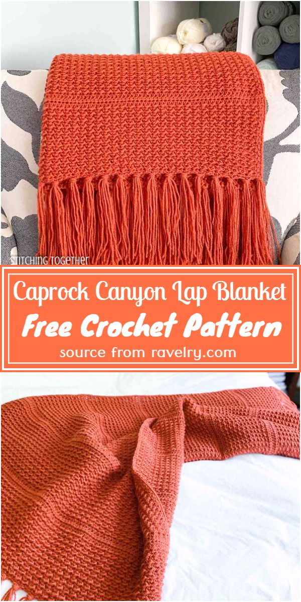 Free Crochet Caprock Canyon Lap Blanket Pattern