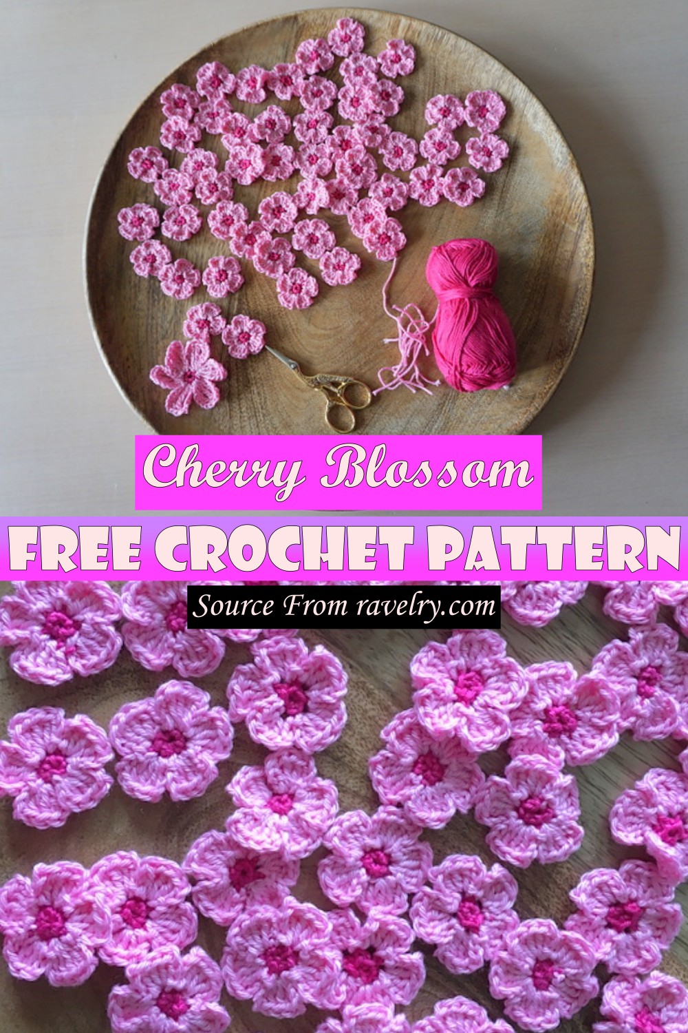Free Crochet Cherry Blossom Pattern