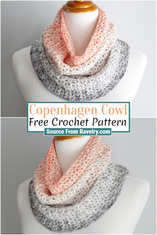 Free Crochet Copenhagen Cowl