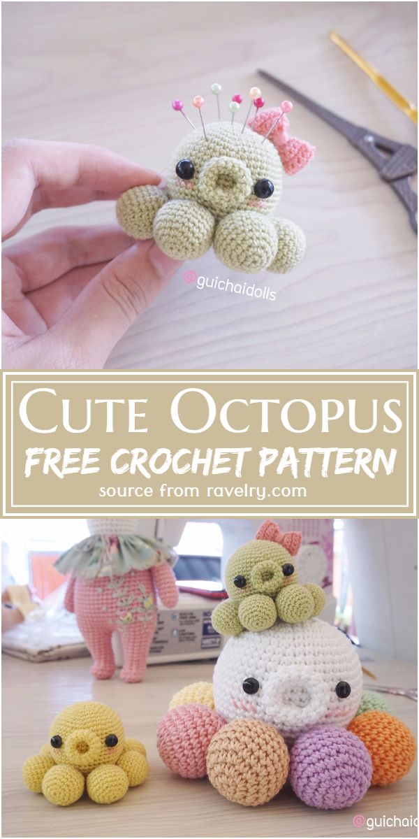Free Crochet Cute Octopus Pattern