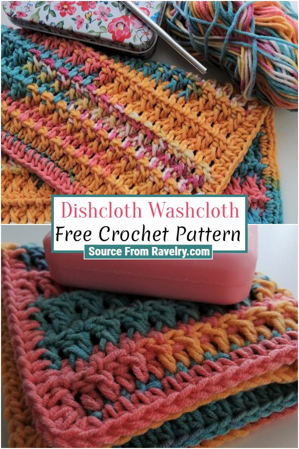 Free Crochet Dishcloth Washcloth