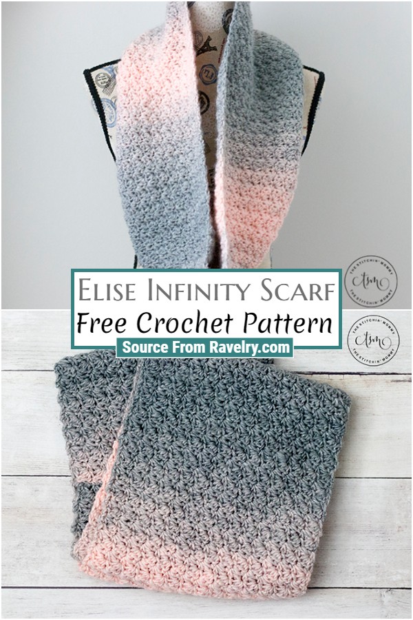 Free Crochet Elise Infinity Scarf