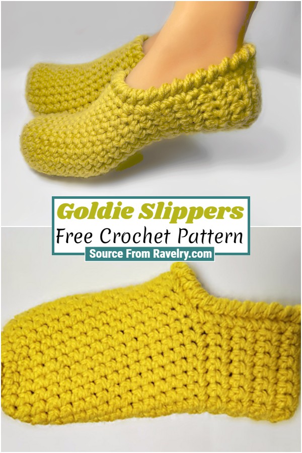 Free Crochet Goldie Slippers