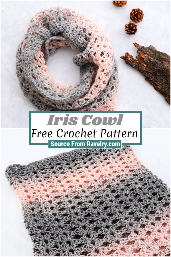 Free Crochet Iris Cowl