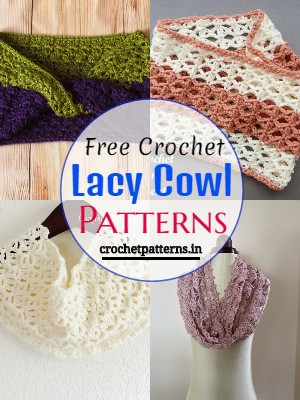 Easy And Quick Free Crochet Lacy Cowl Patterns