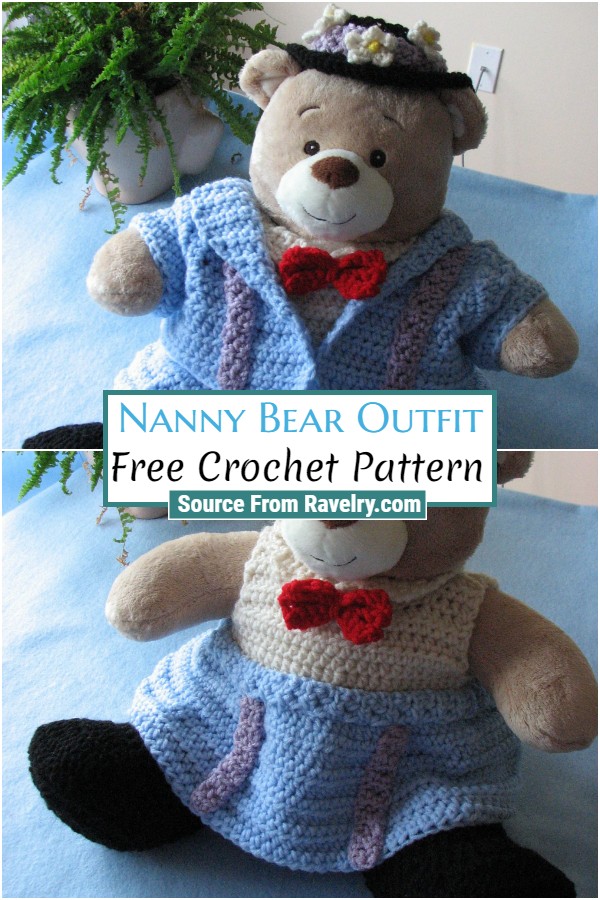 Free Crochet Nanny Bear Outfit