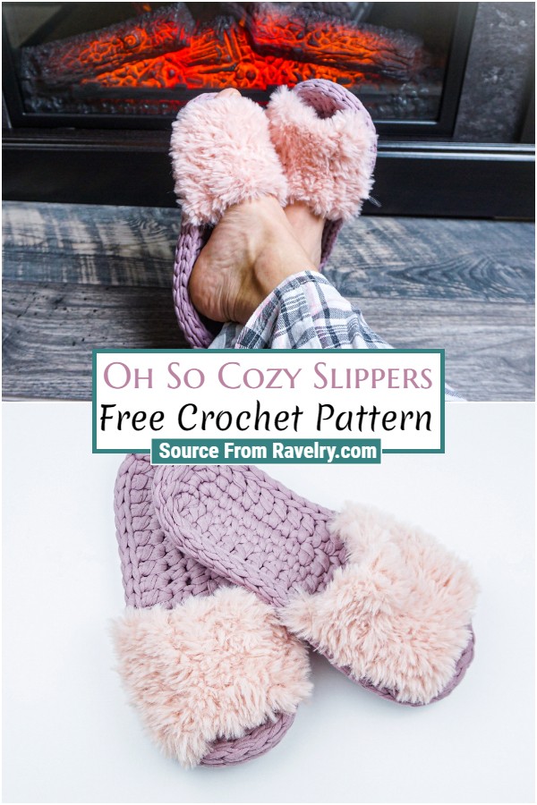 Free Crochet Oh So Cozy Slippers