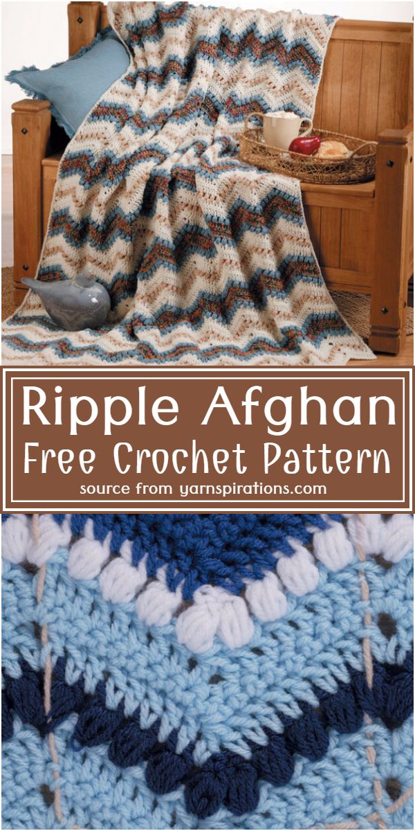 Free Crochet Ripple Afghan Pattern