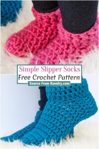 34 Easy Free Crochet Slippers For Adult