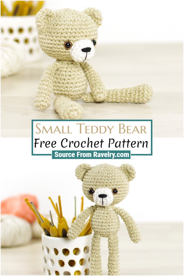 Free Crochet Small Teddy Bear