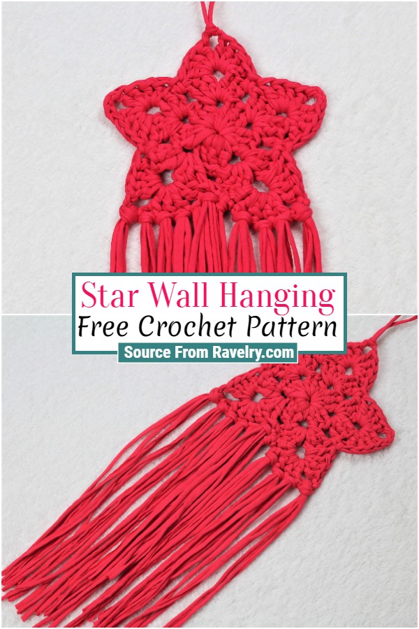 Free Crochet Star Wall Hanging