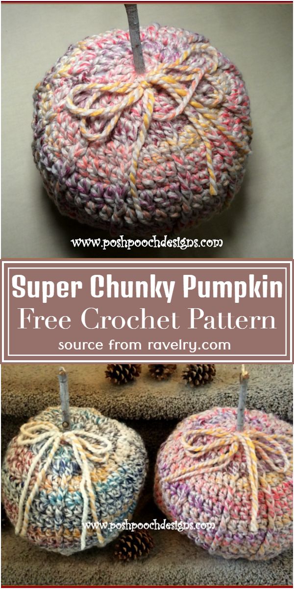 Free Crochet Super Chunky Pumpkin Pattern