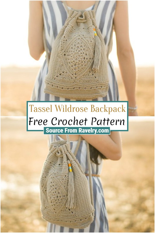 Free Crochet Tassel Wildrose Backpack
